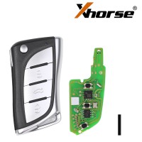 Xhorse XKLEX0EN Wire Remote Lexus 3 Button Key English 5pcs/lot