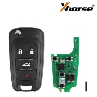 Xhorse XNBU01EN Wireless Remote Key Buick Flip 4 Buttons English 5pcs/lot