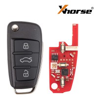 Xhorse XKA620EN 2nd Generation Remote Key for Audi A6L Q7 Type 3 Buttons 5pcs/lot