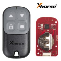 Xhorse XKXH23EN 2nd Generation Garage Remote Key 4 Buttons 5pcs/lot