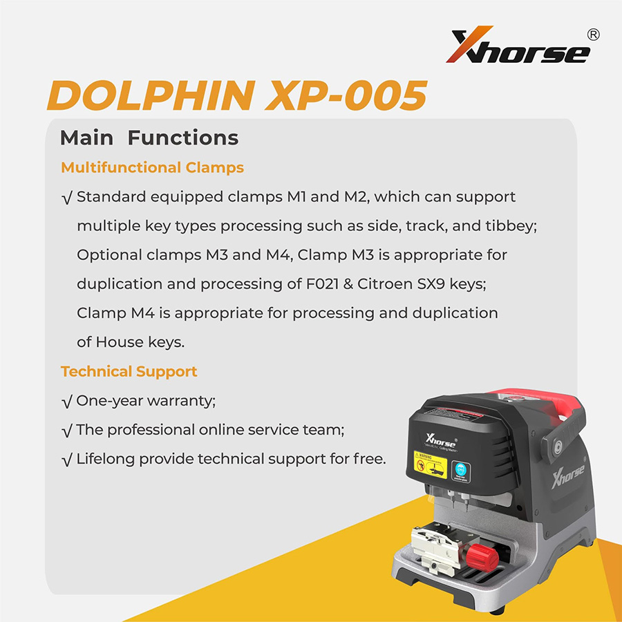 Xhorse Condor Dolphin XP-005 Key Cutting Machine