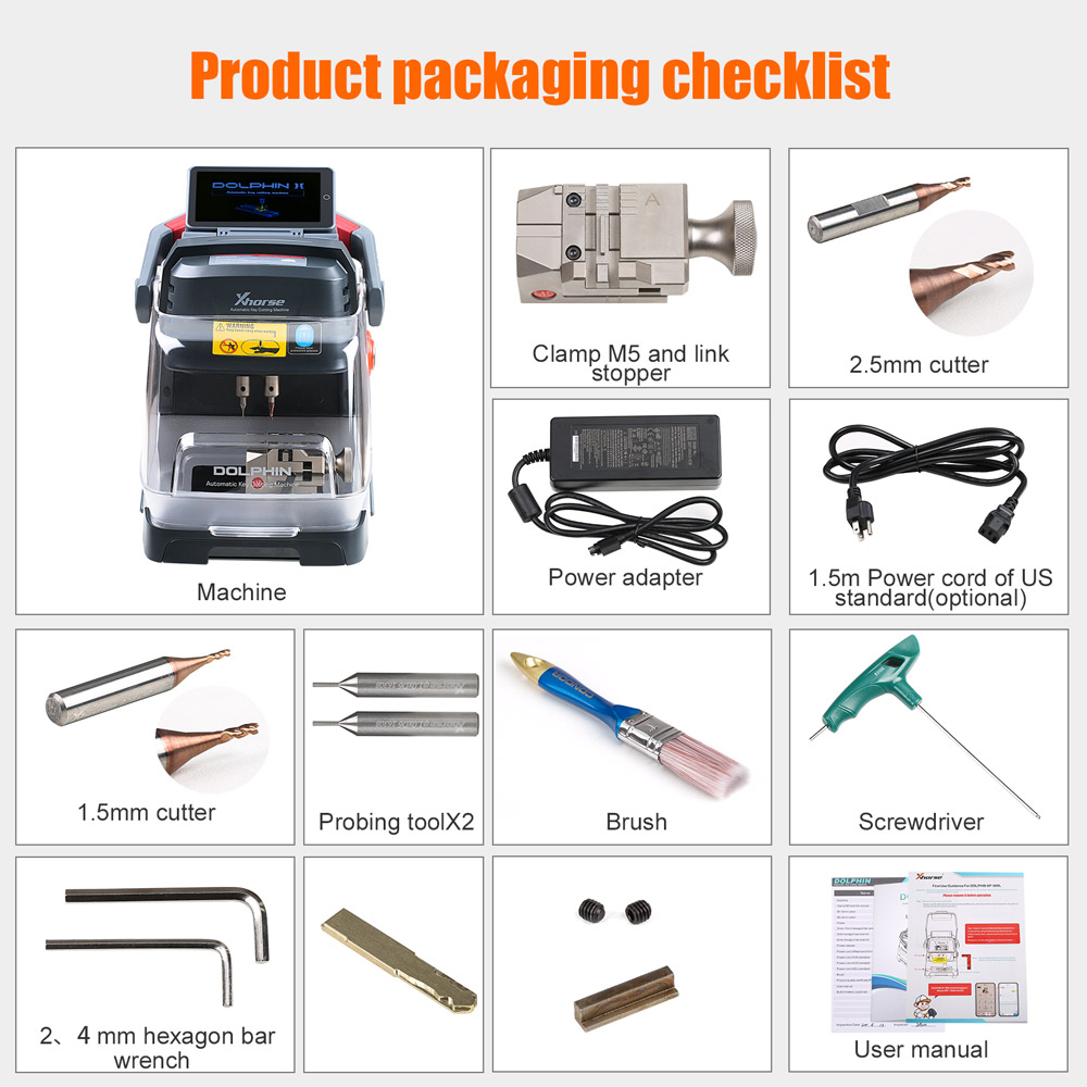 Xhorse Dolphin XP-005L  package list