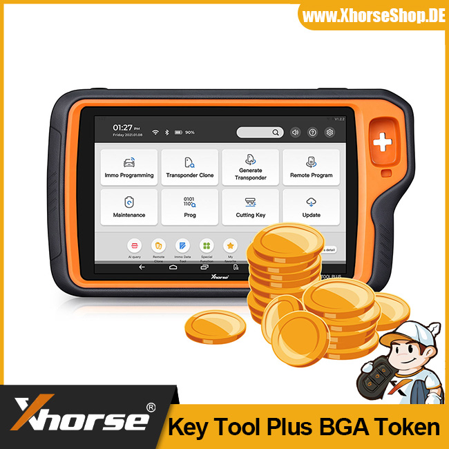 [24Hours Add] 1 Token for Xhorse VVDI Key Tool Plus Pad Benz BGA Password Calculation