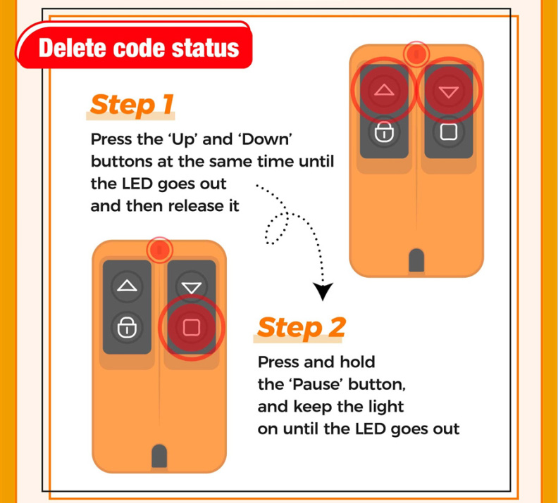 Xhorse XKGMJ1EN Garage Door Wire Remote Key