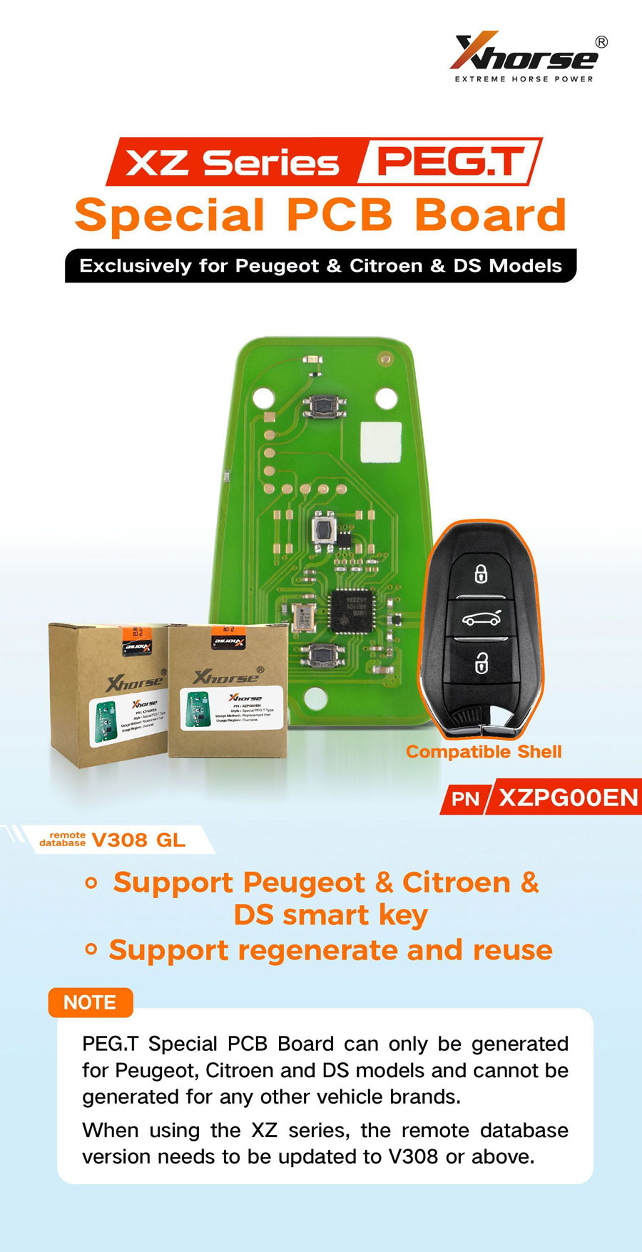 XHORSE XZPG00EN Special PCB Board