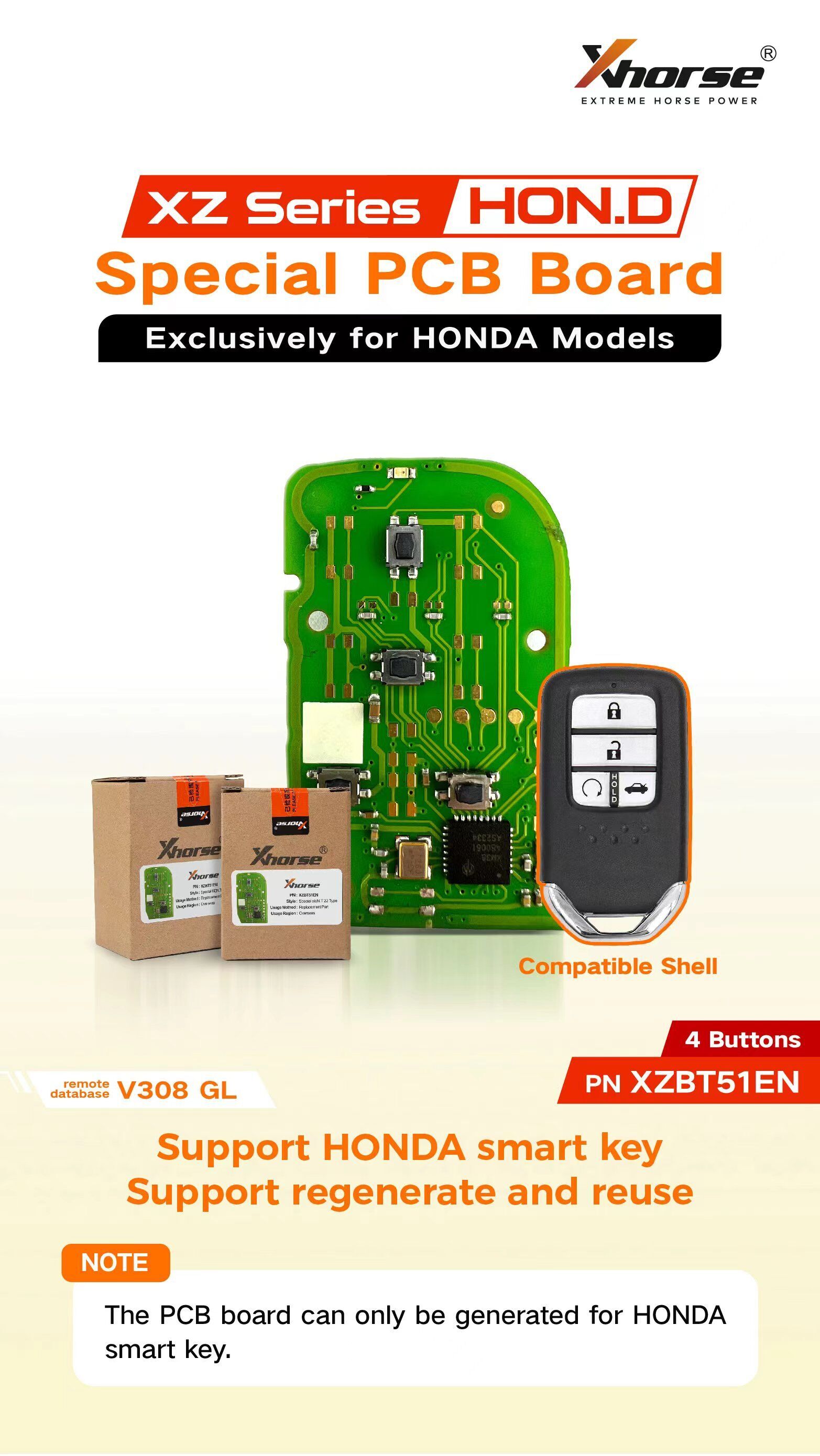 XZBT51EN Special PCB Board Exclusively for HONDA