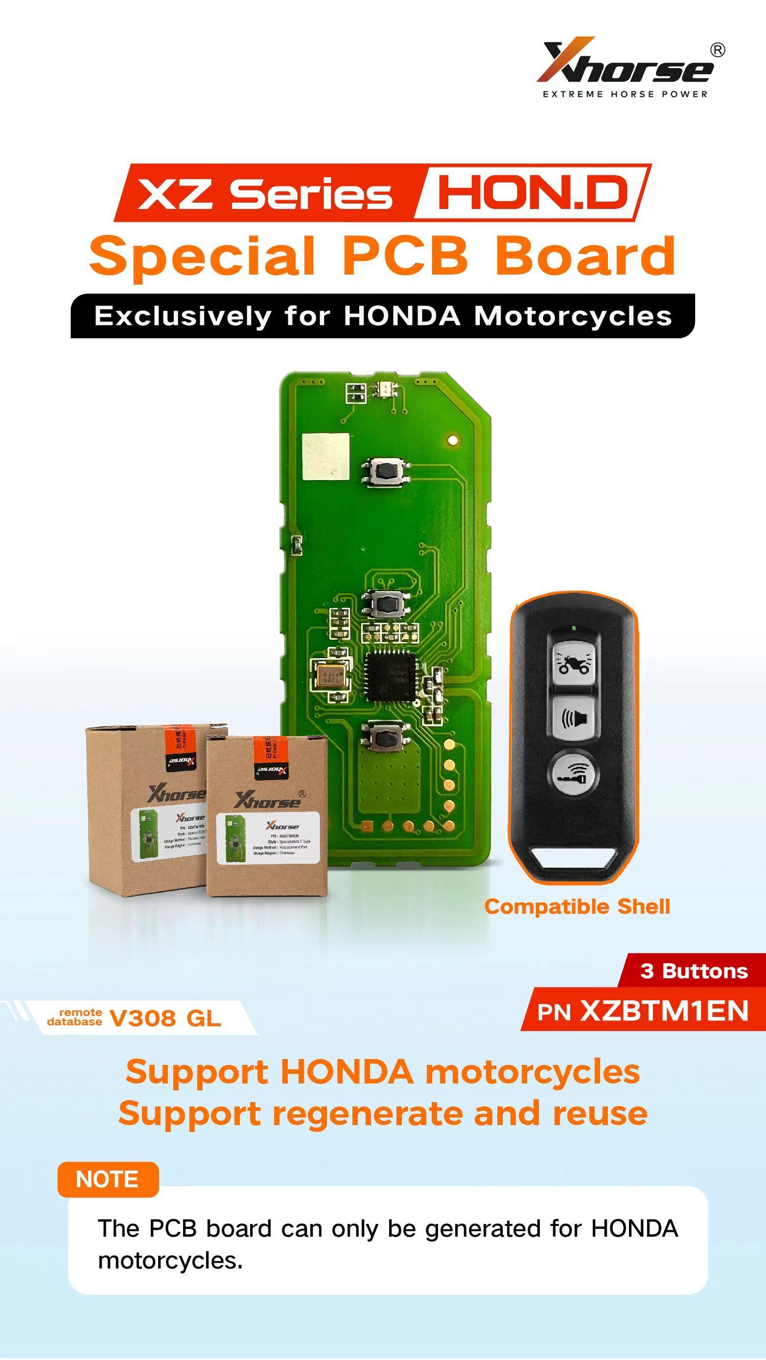 XZBTM1EN Special PCB Board Exclusively for HONDA Motorcycles