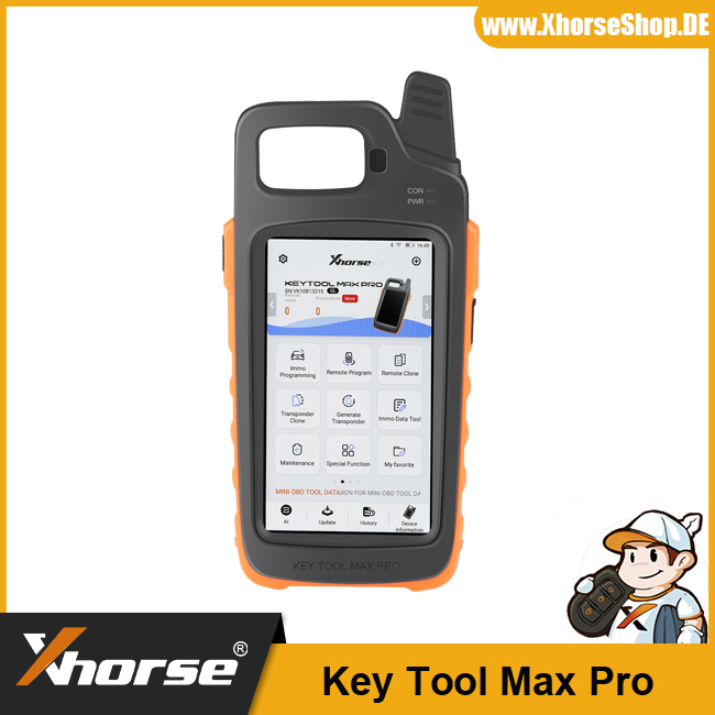 2025 Xhorse VVDI Key Tool Max Pro Remote Key Programmer CAN FD, Battery Voltage and Leakage Current Functions