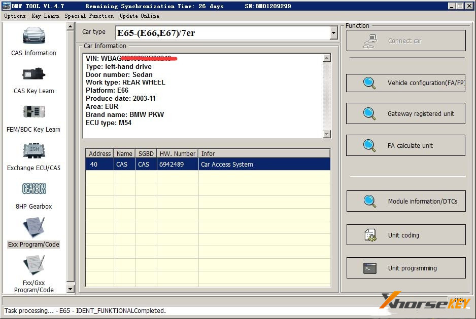 User Manual of VVDI BIMTool Pro BMW E F G Programming & Coding