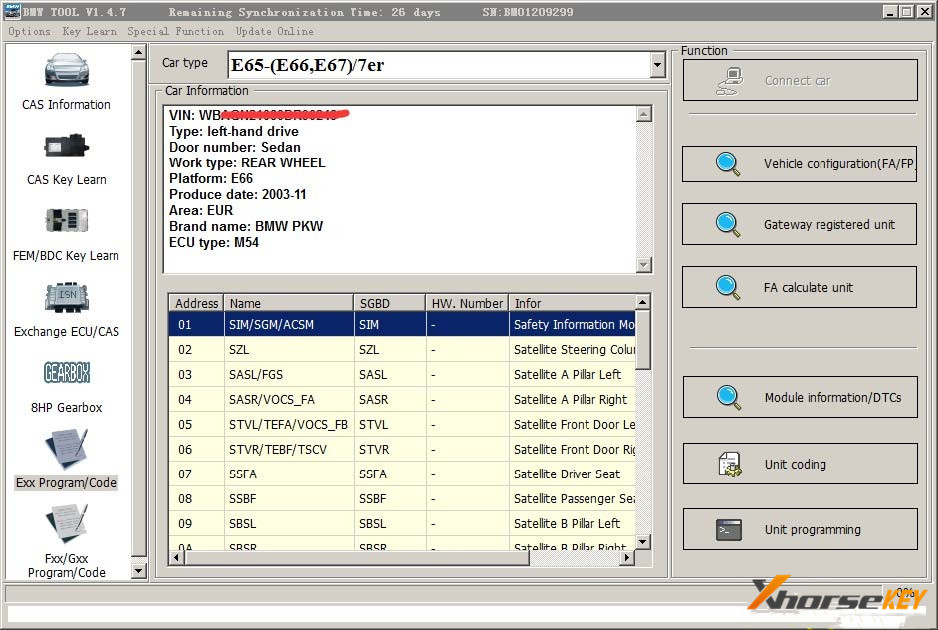 User Manual of VVDI BIMTool Pro BMW E F G Programming & Coding