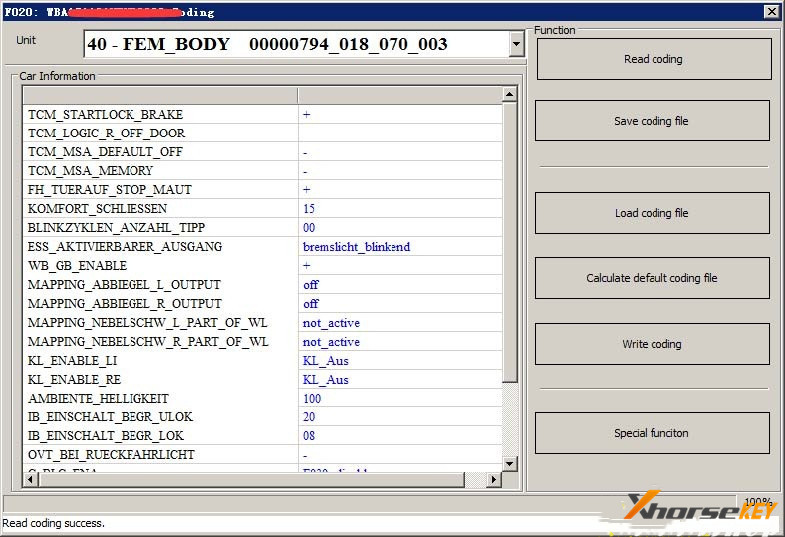 User Manual of VVDI BIMTool Pro BMW E F G Programming & Coding